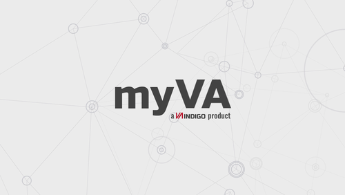 Das Bild zeigt das myVA Logo